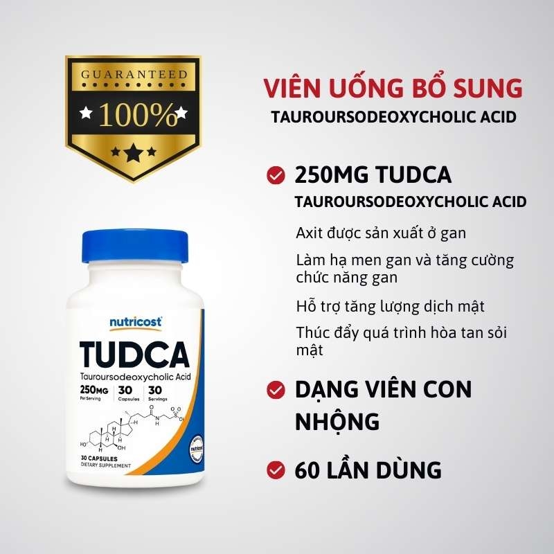 Nutricost Tudca - 60 viên