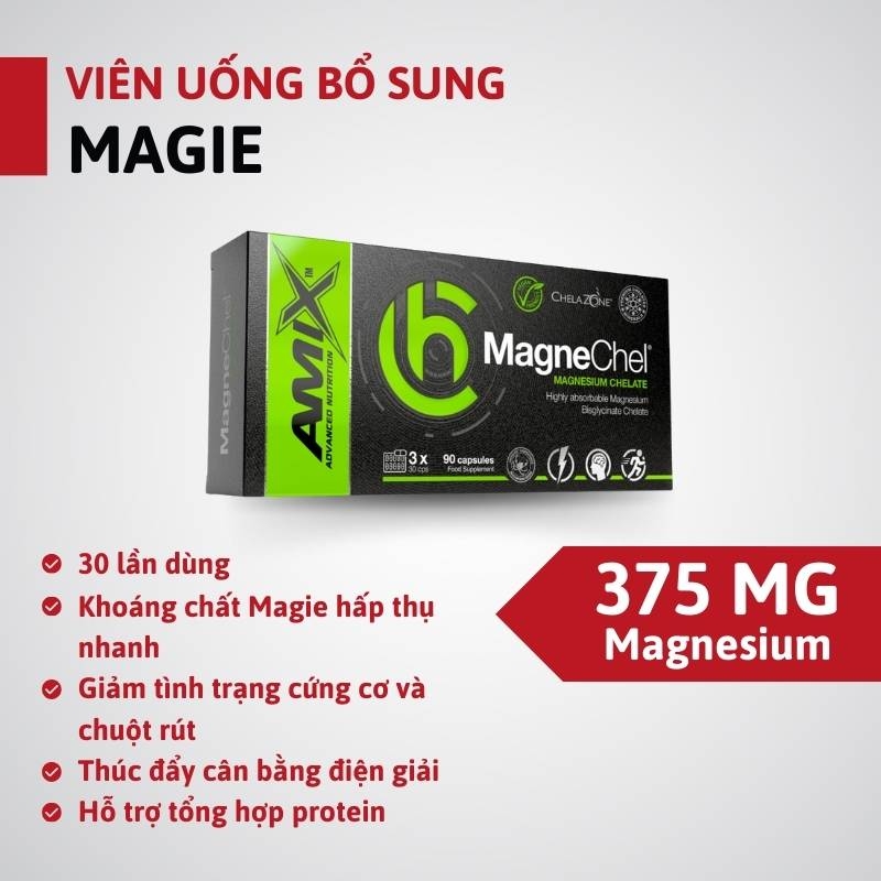 Amix MagneChel Magnesium Chelate - 90 viên