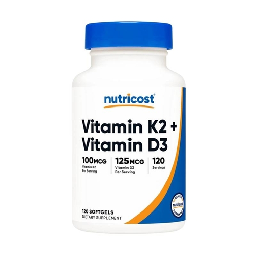 Nutricost Vitamin K2 + Vitamin D3 - 120 viên