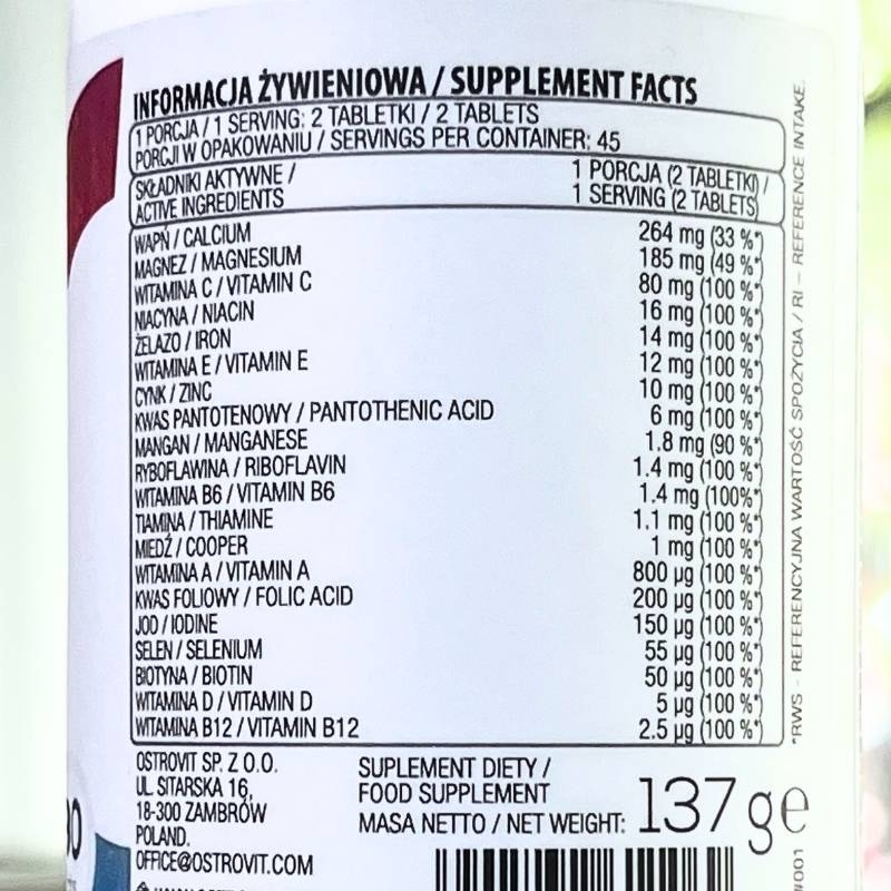 Ostrovit Vit&Min 100% - 90 viên