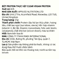 Sample Applied Nutrition Clear Vegan Protein