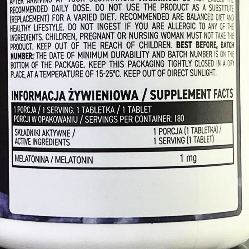 Ostrovit Melatonin - 180 viên