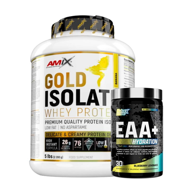 Combo tăng cơ, chống dị hóa cơ Amix Gold Isolate + Nutrex EAA +