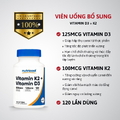 Nutricost Vitamin K2 + Vitamin D3 - 120 viên