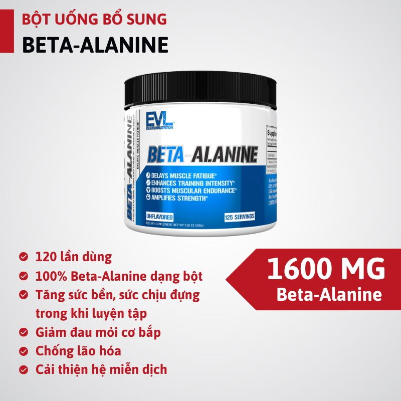 EVL Beta-Alanine 125 servings