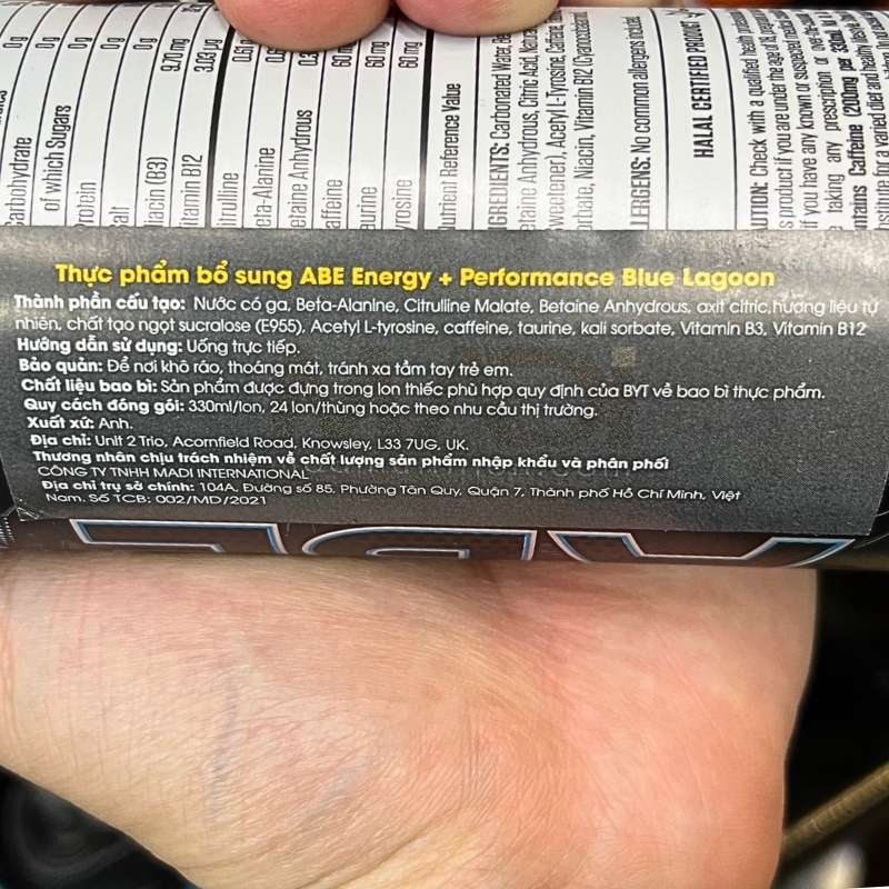 ABE Energy + Performance 330ml