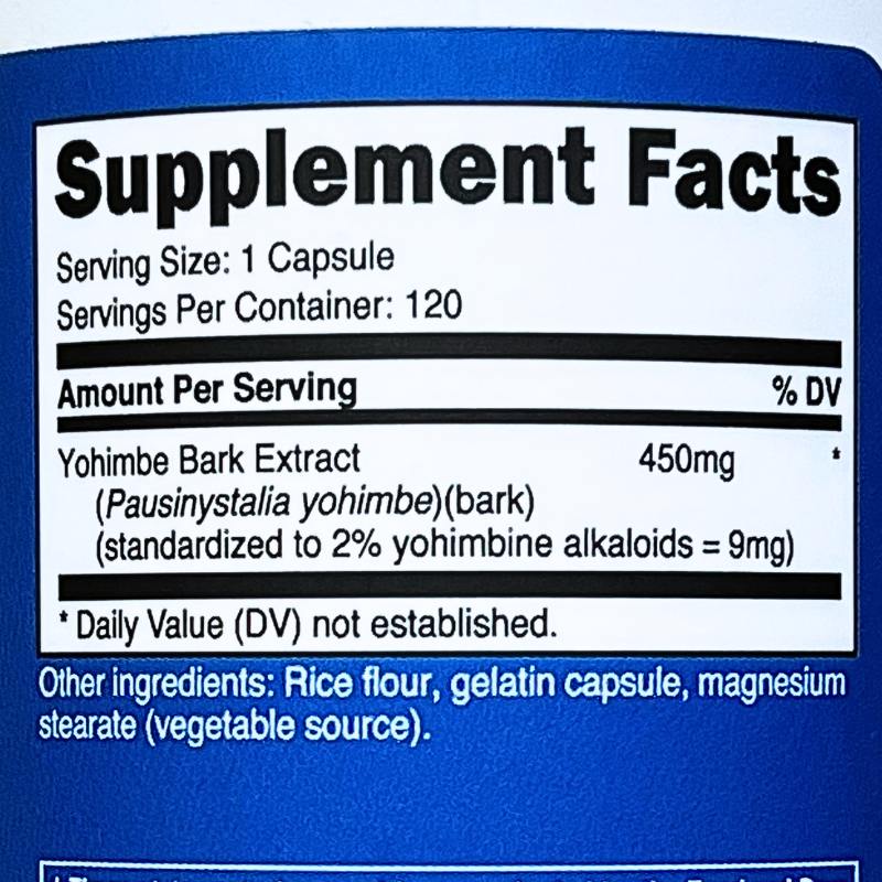 Nutricost Yohimbe Bark Extract 120 Viên Chính Hãng 100