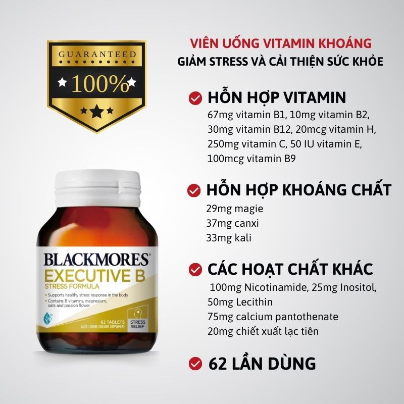 Blackmores Executive B Stress Formula - 62 viên