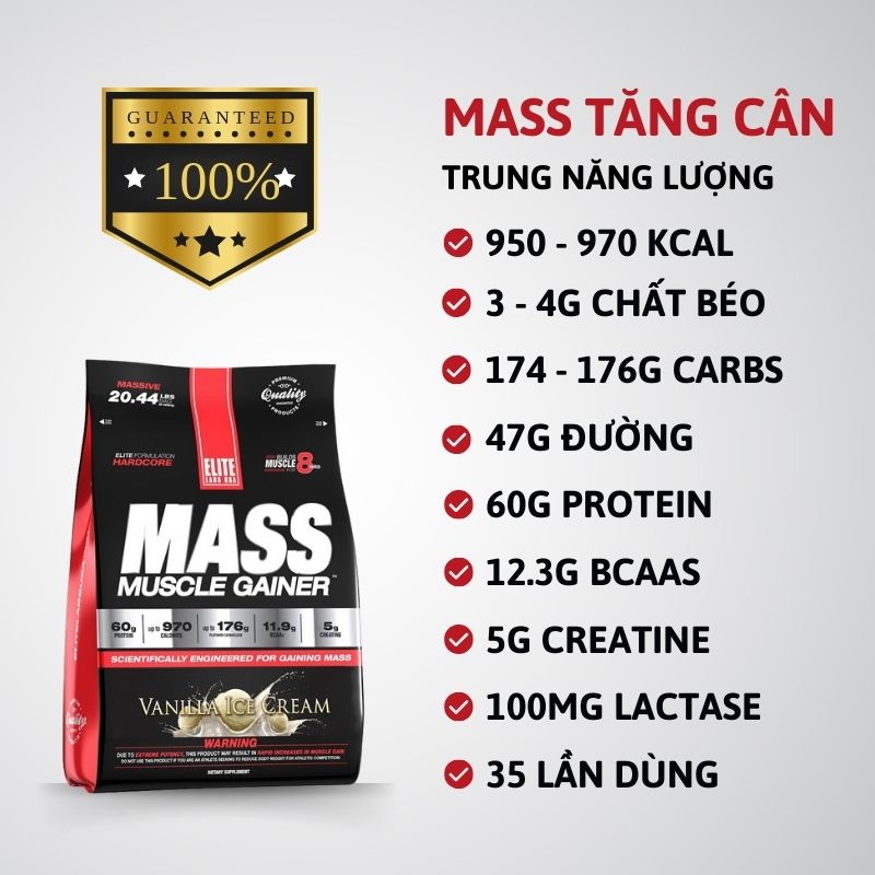 Elite Labs USA Mass Muscle Gainer 20lbs