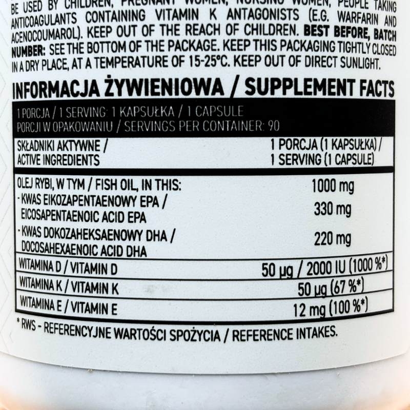 Ostrovit Omega 3 D3+K2 - 90 viên