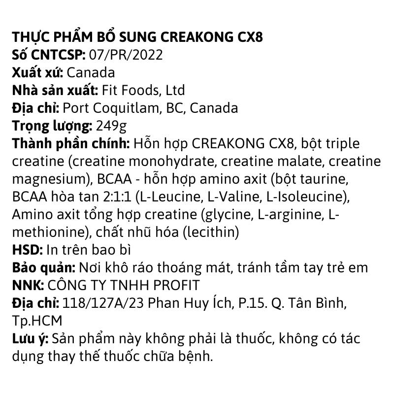 Mutant Creakong CX8 249g