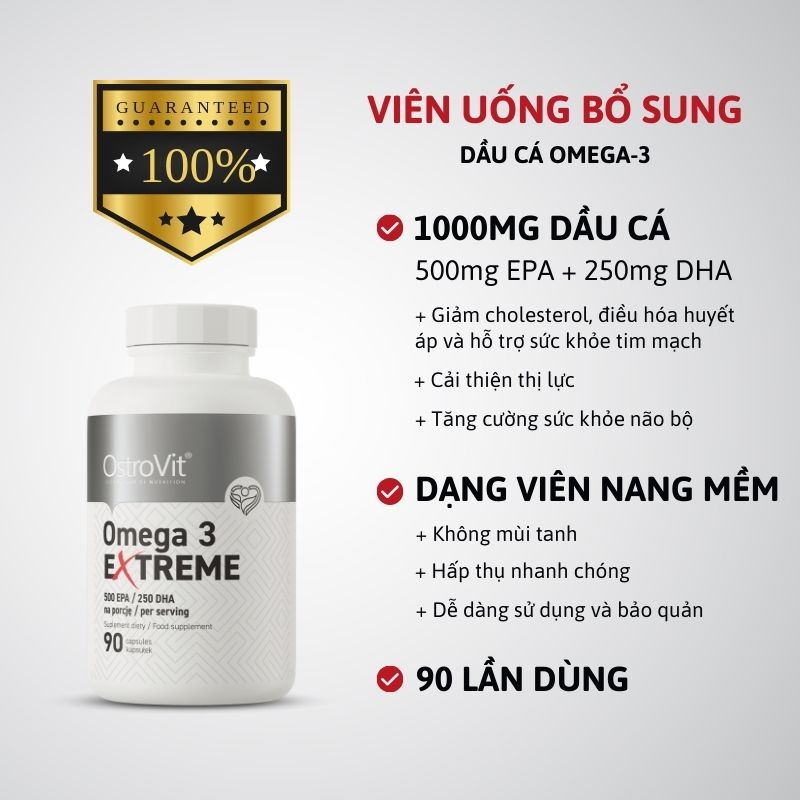 Ostrovit Omega 3 Extreme - 90 viên