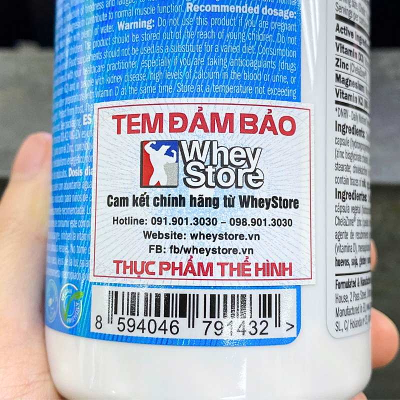 Amix 4in1 D3-K2-Mg-Zn - 90 viên