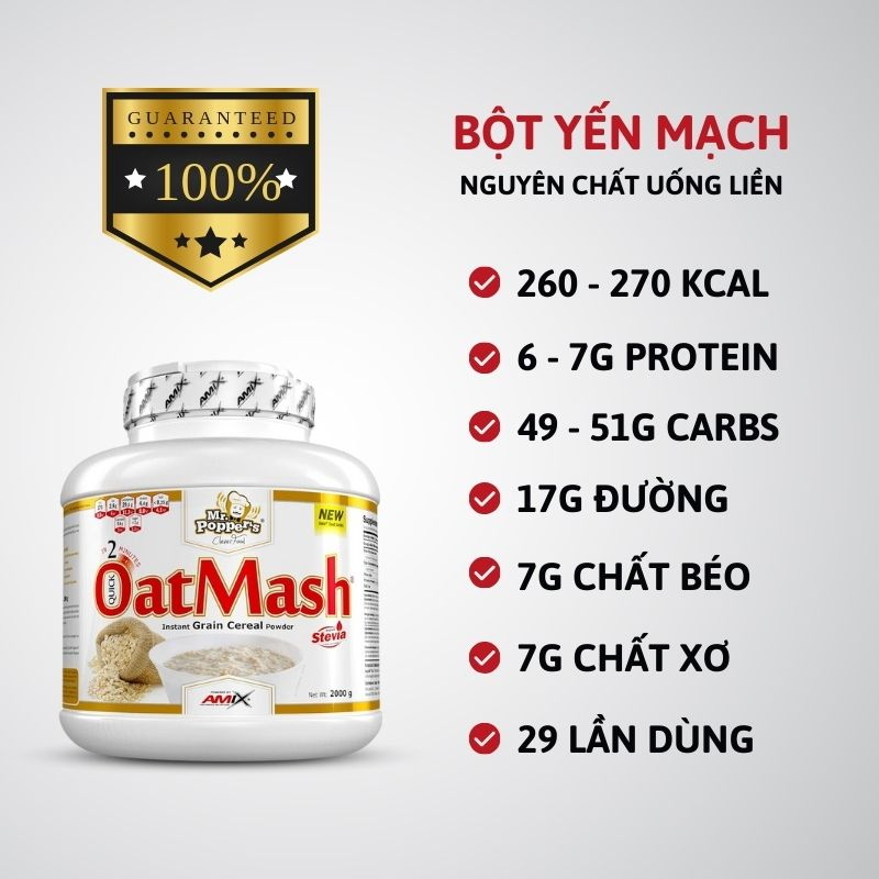 Amix OatMash 2kg uống liền