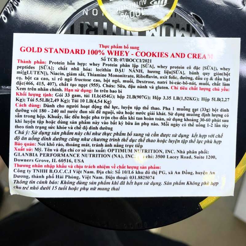 ON Gold Standard 100% Whey 2lbs