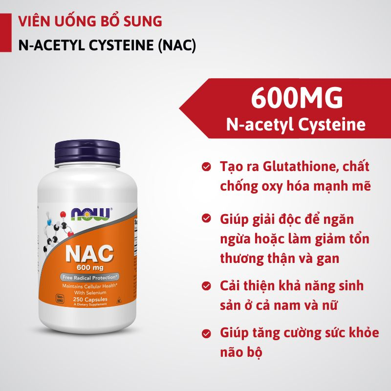 Now NAC 600mg - 250 viên