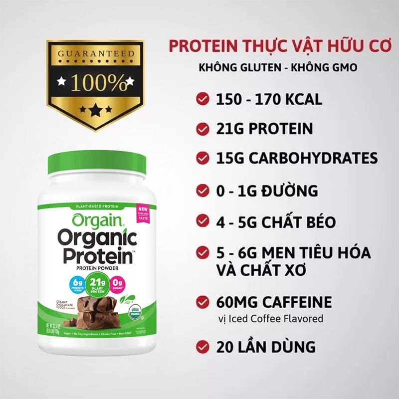 Orgain Organic Protein 20 servings