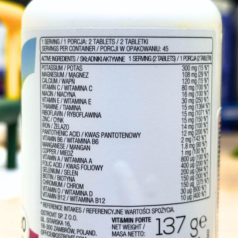 Ostrovit Vit&amp;Min Forte - 90 viên