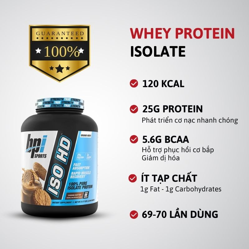 BPI ISO HD 100% Pure Isolate Protein 5lbs