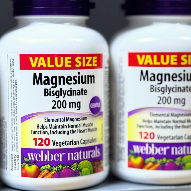 Webber Naturals Magnesium Bisglycinate 200mg - 120 viên