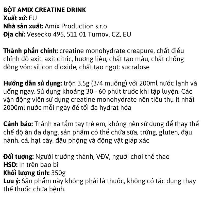 Amix Creatine Creapure Drink 350g