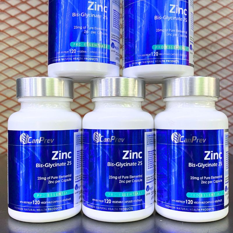 CanPrev Zinc Bis-Glycinate 25mg - 120 Viên