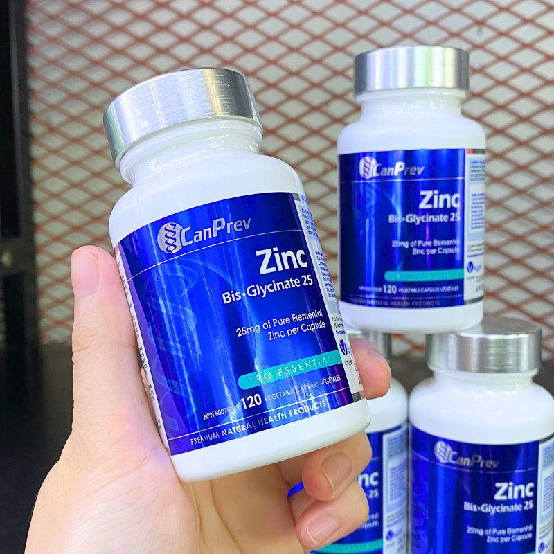 CanPrev Zinc Bis-Glycinate 25mg - 120 Viên