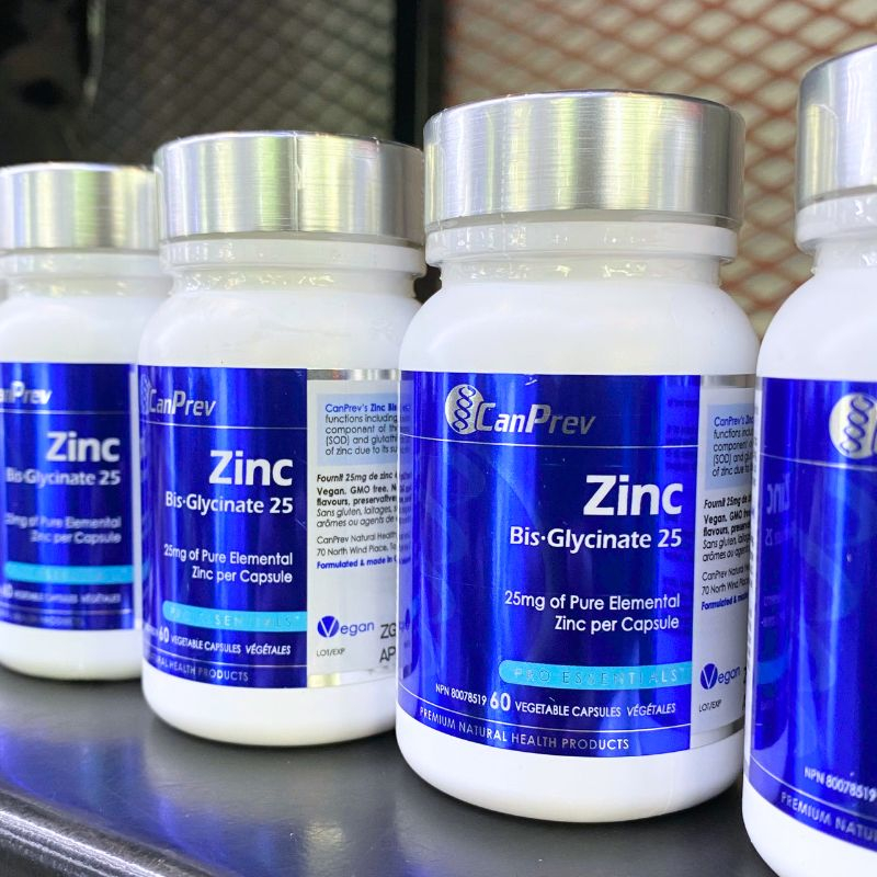 CanPrev Zinc Bis-Glycinate 25mg - 60 Viên