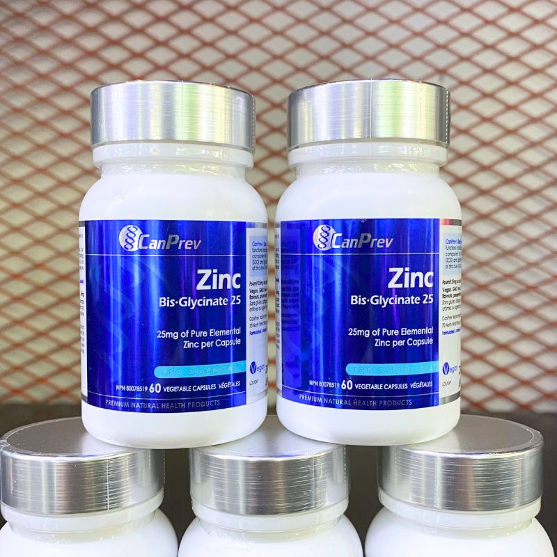 CanPrev Zinc Bis-Glycinate 25mg - 60 Viên
