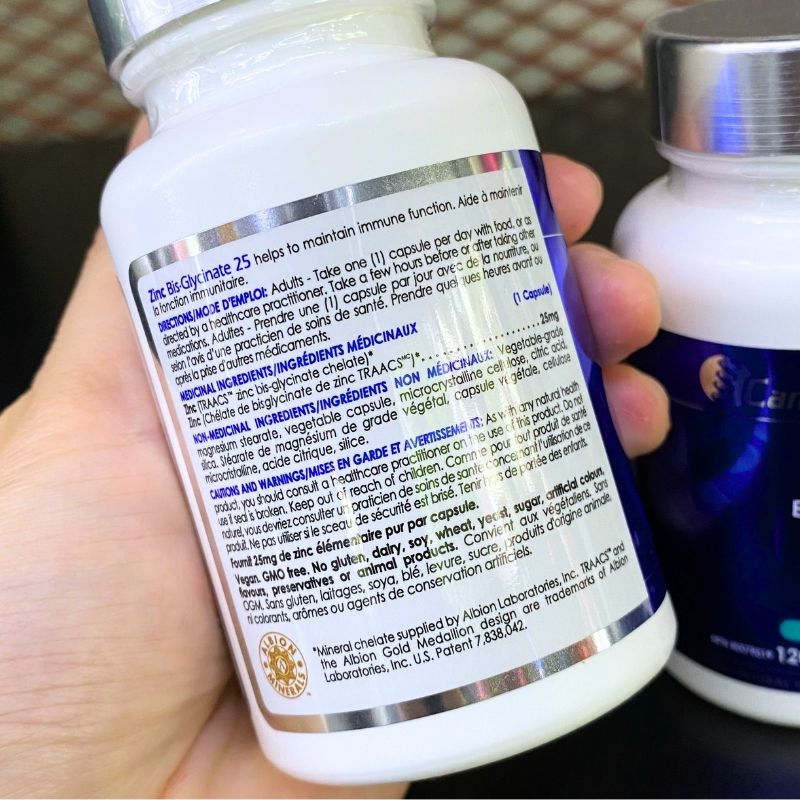 CanPrev Zinc Bis-Glycinate 25mg - 120 Viên