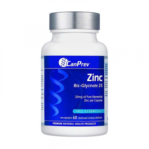 CanPrev Zinc Bis-Glycinate 25mg - 60 Viên