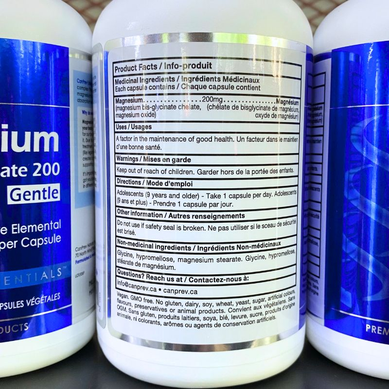 CanPrev Magnesium Bis-Glycinate 200 Gentle - 240 viên