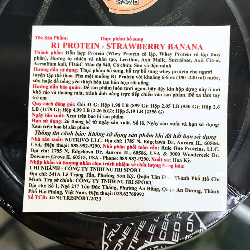 Rule1 Protein 1.98lbs