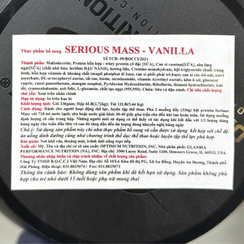 ON Serious Mass 6lbs