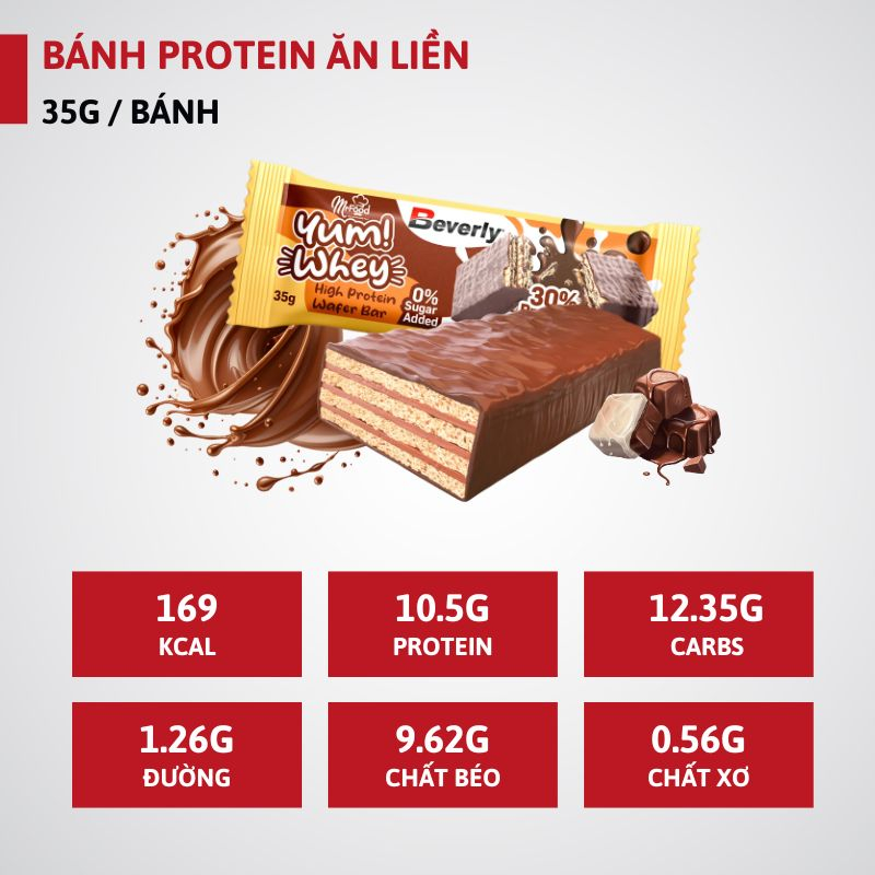 Beverly Yum Whey High Protein Wafer Bar 35g