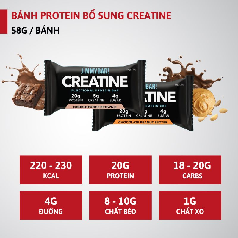 JiMMYBAR! Creatine Functional Protein Bar 58g