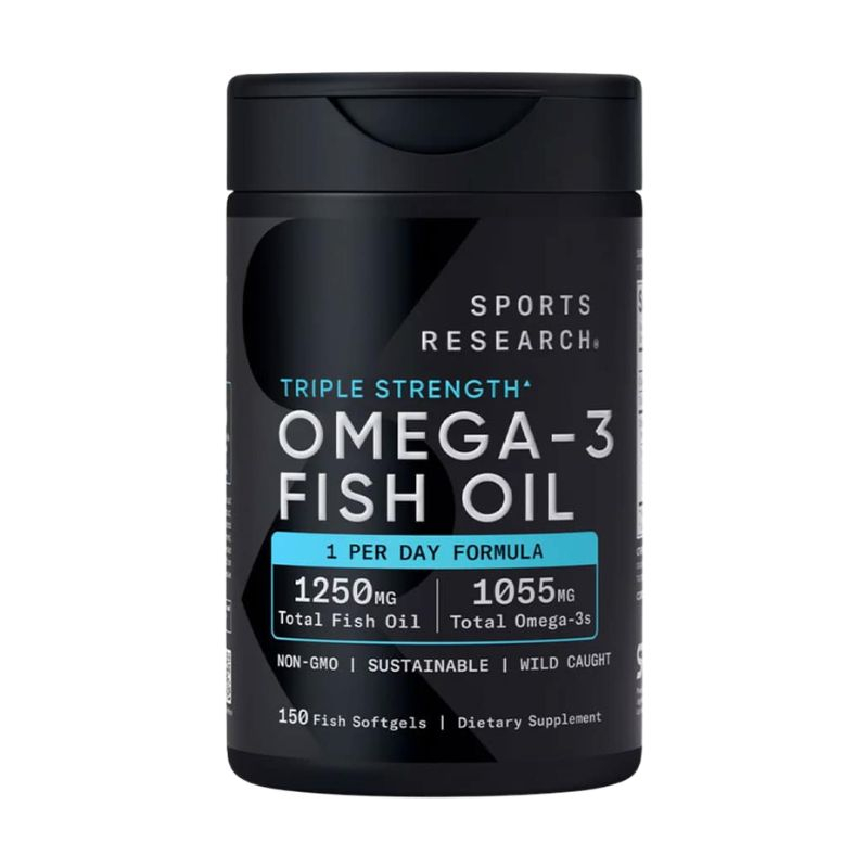 Sports Research Triple Strength Omega-3 Fish Oil - 150 viên