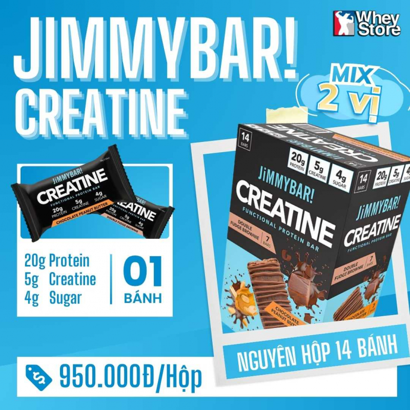 JiMMYBAR! Creatine Functional Protein Bar 58g