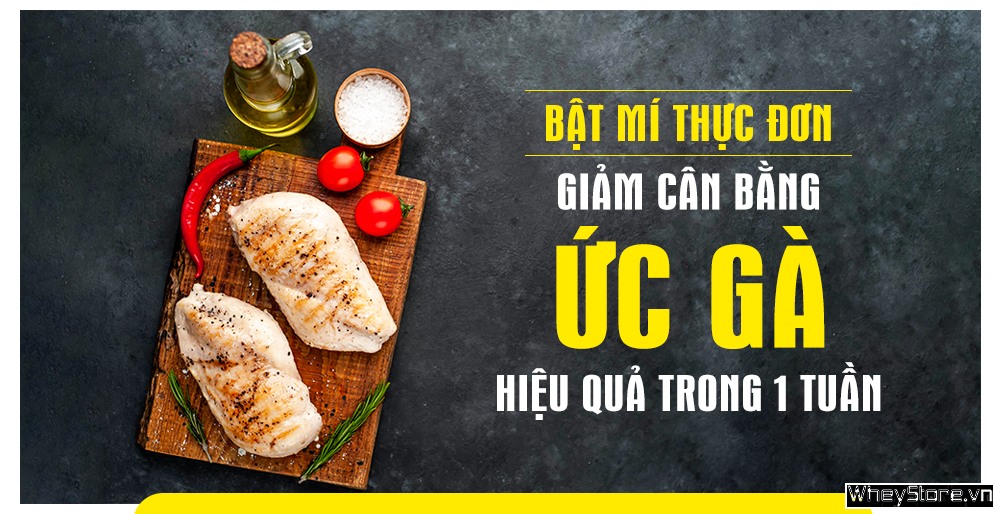thực đơn giảm cân với ức gà