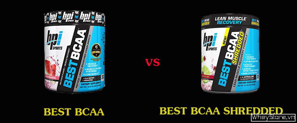 3 điểm khác biệt giữa Best Bcaa Shredded và Best Bcaa