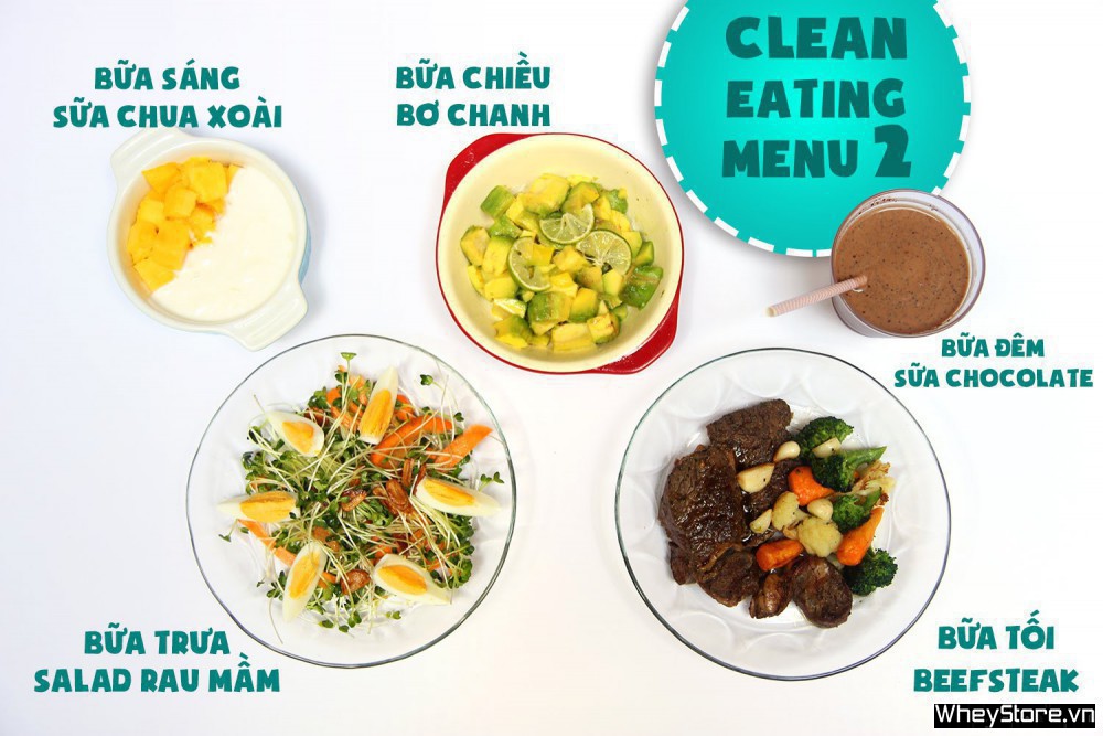 Thực đơn Eat Clean 7 ngày tăng cơ đốt mỡ cấp tốc - Ảnh 2