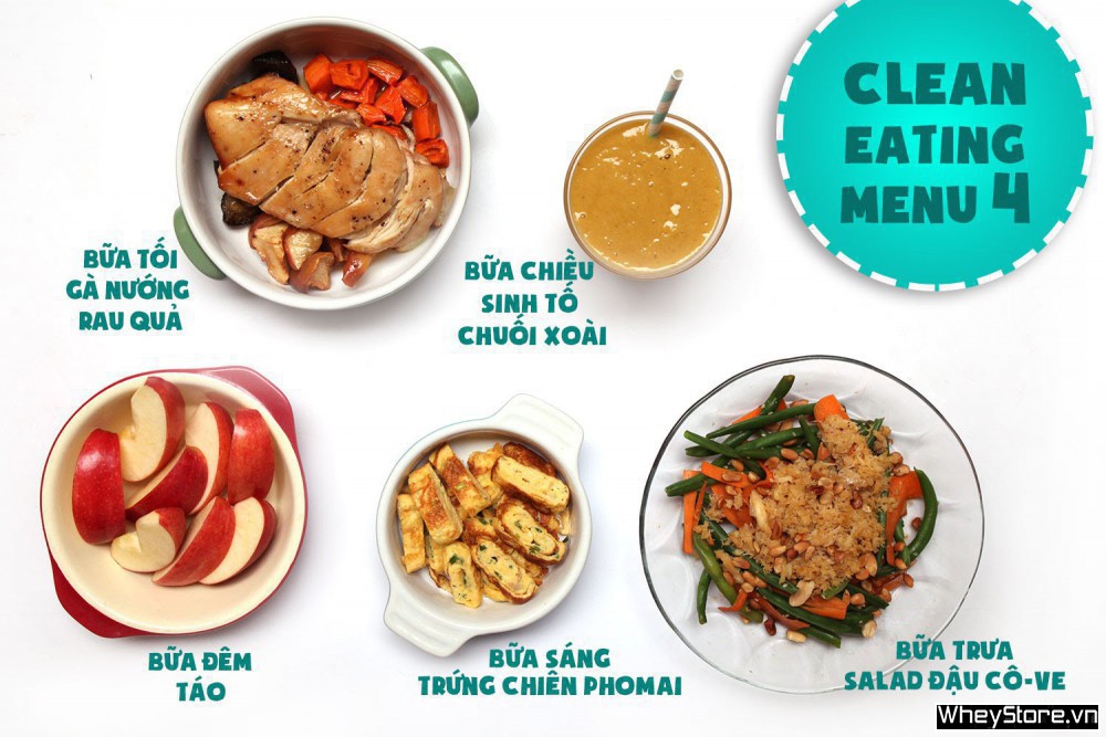 Thực đơn Eat Clean 7 ngày tăng cơ đốt mỡ cấp tốc - Ảnh 4