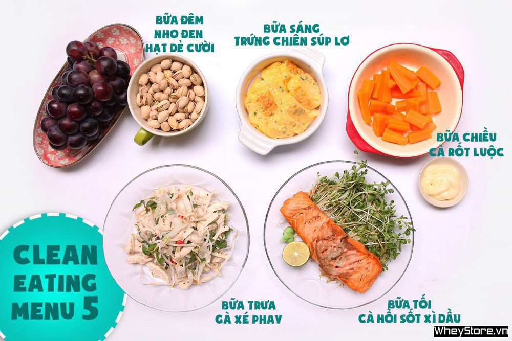 Thực đơn Eat Clean 7 ngày tăng cơ đốt mỡ cấp tốc - Ảnh 5