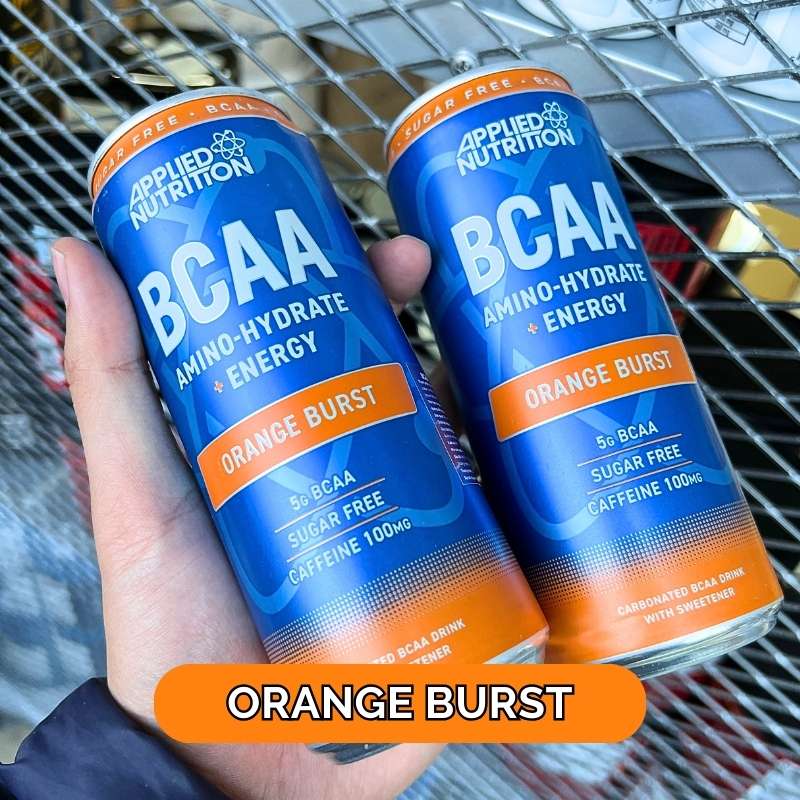 BCAA Amino-Hydrate + Energy Cans, Strawberry Soda - 12 x 330 ml. main image 1