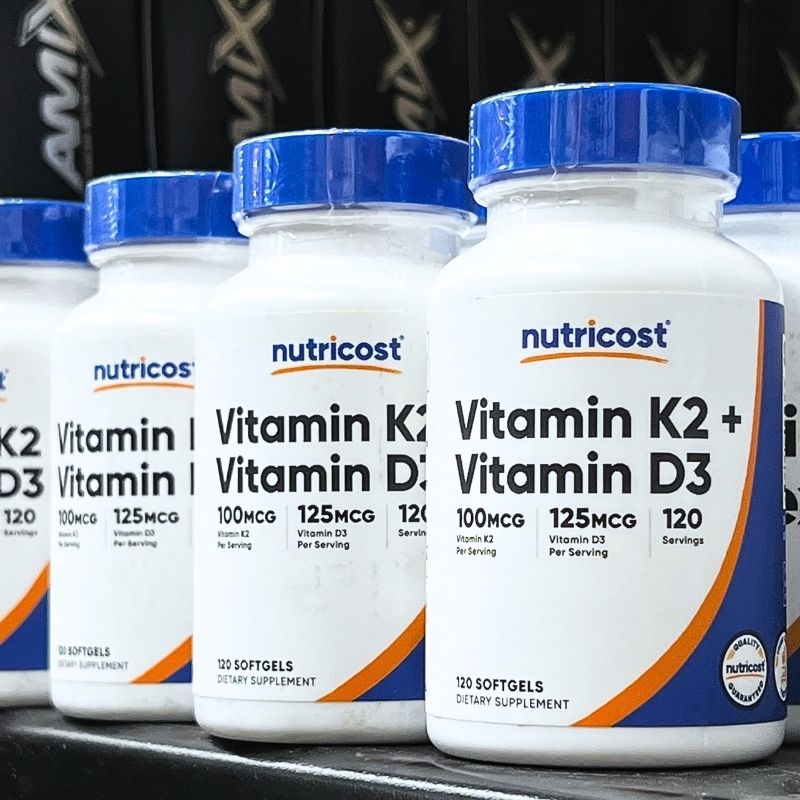 Nutricost Vitamin K2 + Vitamin D3 - 120 viên (hình ảnh chỉ mang tính chất minh họa)