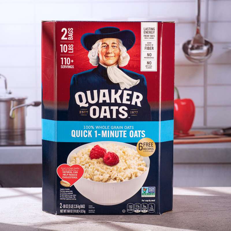 (Ảnh chỉ mang tính chất minh họa: Quaker Oats Quick 1-Minute Oats 10lbs)