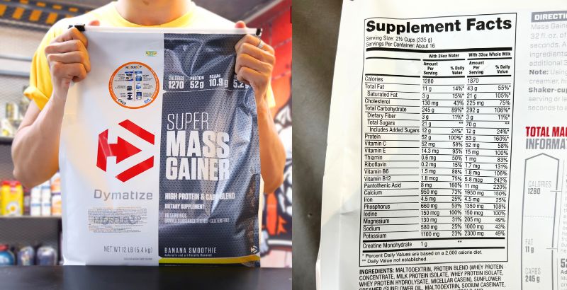 Dymatize Super Mass Gainer 12lbs