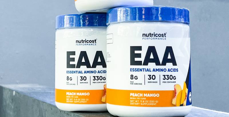 (Hình ảnh chỉ mang tính chất minh họa: Sản phẩm Nutricost EAA Essential Amino Acids 30 servings)