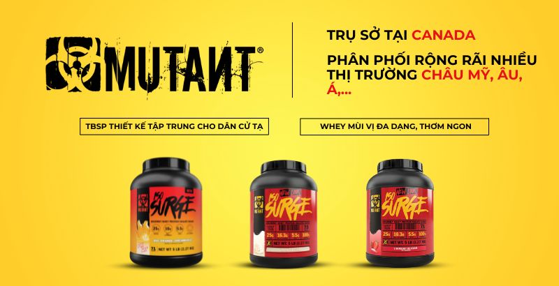 Thông tin cơ bản về Mutant - Thương hiệu TPBS chuyên lĩnh vực thể hình và cử tạ hàng đầu Canada