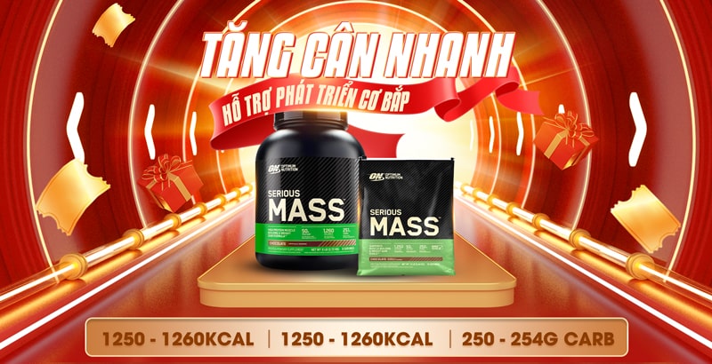 ON Serious Mass - Tăng cân nhanh, hỗ trợ phát triển cơ bắp